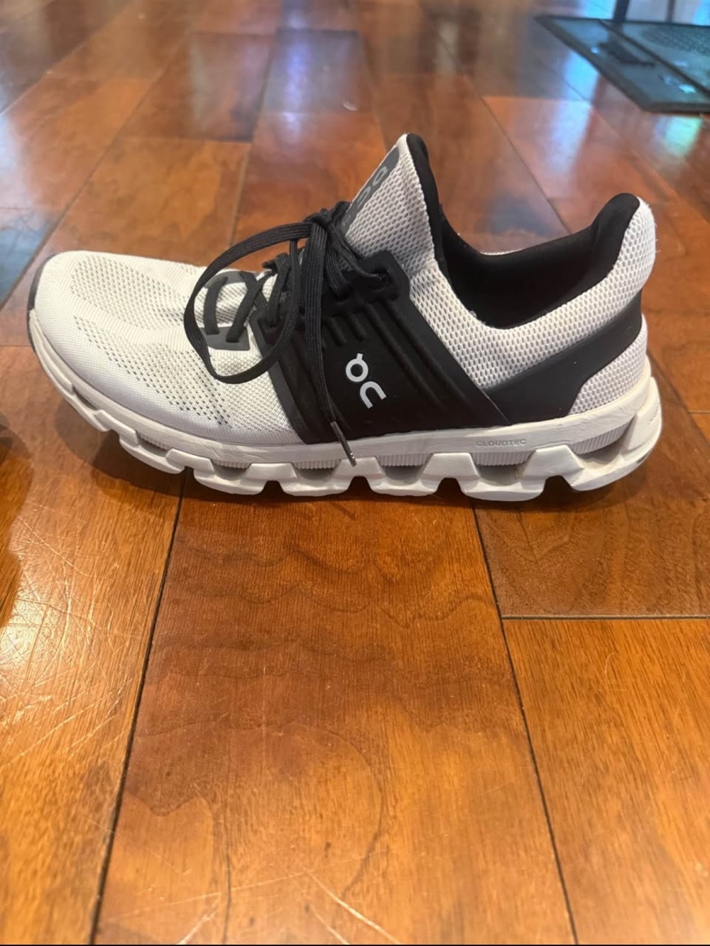On Running White and Tan Women's Shoe